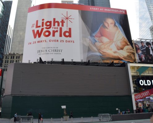 Bonneville Communications 2328911 BC22 M-159 11.27.17 (15) (Large) Light the World Billboard 2017, Times Square, New York City (120'x75' 9,375 sq ft)