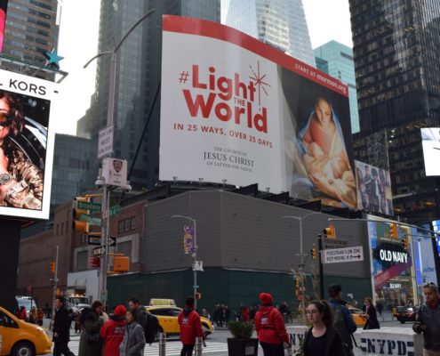 Bonneville Communications 2328911 BC22 M-159 11.27.17 (2) (Large) Light the World Billboard 2017, Times Square, New York City (120'x75' 9,375 sq ft)