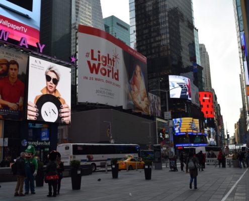 Bonneville Communications 2328911 BC22 M-159 11.27.17 (6) (Large) Light the World Billboard 2017, Times Square, New York City (120'x75' 9,375 sq ft)