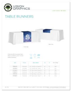 DisplaySolutions-Table Runners&BlankDrapeCovers-VG