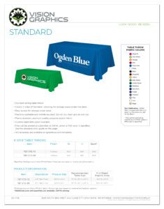 DisplaySolutions-Table Throws Standard-VG